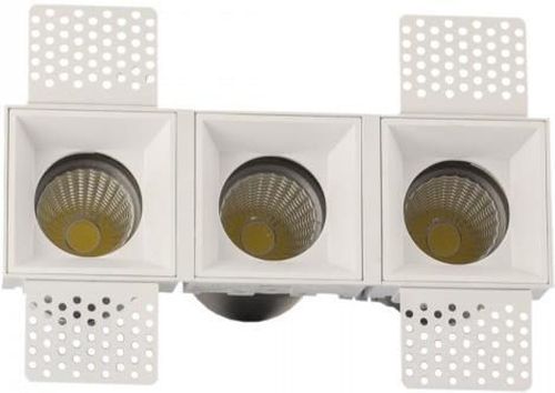 купить Освещение для помещений LED Market Downlight Frameless Square 21W (3x7W), 4000K, D2031, White в Кишинёве 