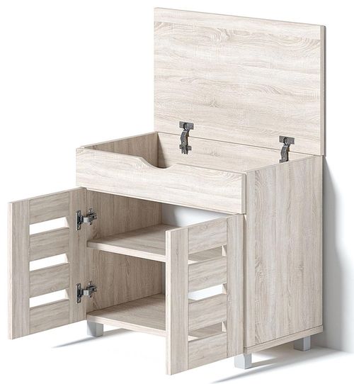 купить Полка для обуви Fabrik Home Модуль 12 (600x550x355) Дуб сонома в Кишинёве 