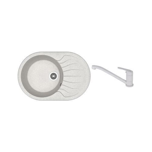 купить Мойка кухонная со смесителем Dr.Gans Berta 760 + SanDonna F 1066 gri в Кишинёве 