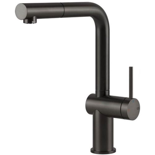 cumpără Bateria bucătărie Gessi 60433-707 Inedito Black Metal Brushed PVD în Chișinău 