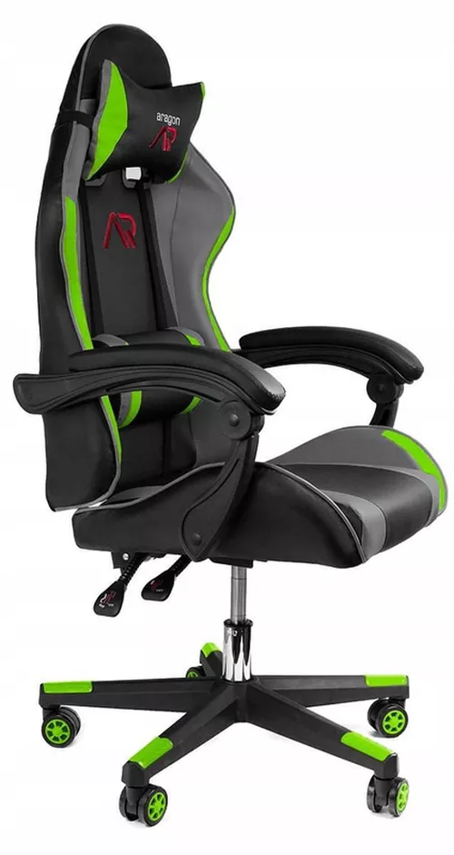 cumpără Fotoliu de birou Jumi CM-439955 ARAGON, Negru/verde/gri în Chișinău 