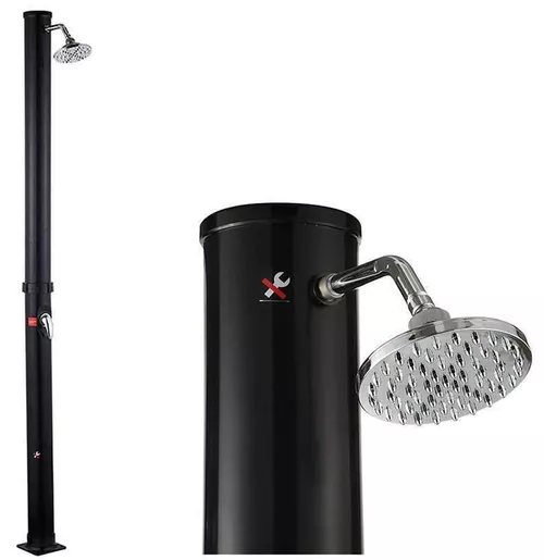 купить Набор для душа Hydro S Солнечный душ для сада, 35 литров, H=217 см, черный в Кишинёве 