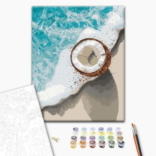 купить Картина по номерам BrushMe RBS54314FC 30x40cm (fără cutie) Un gust de tropice в Кишинёве 