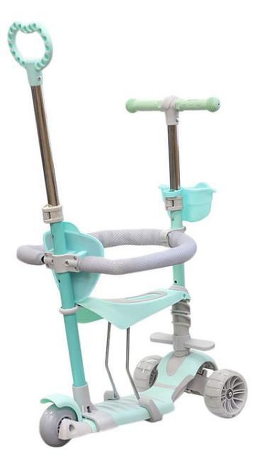 cumpără Trotinetă New World 0077p-1 Trotineta pt copii 5in1 (protectie,suport), menta, 147603 în Chișinău 