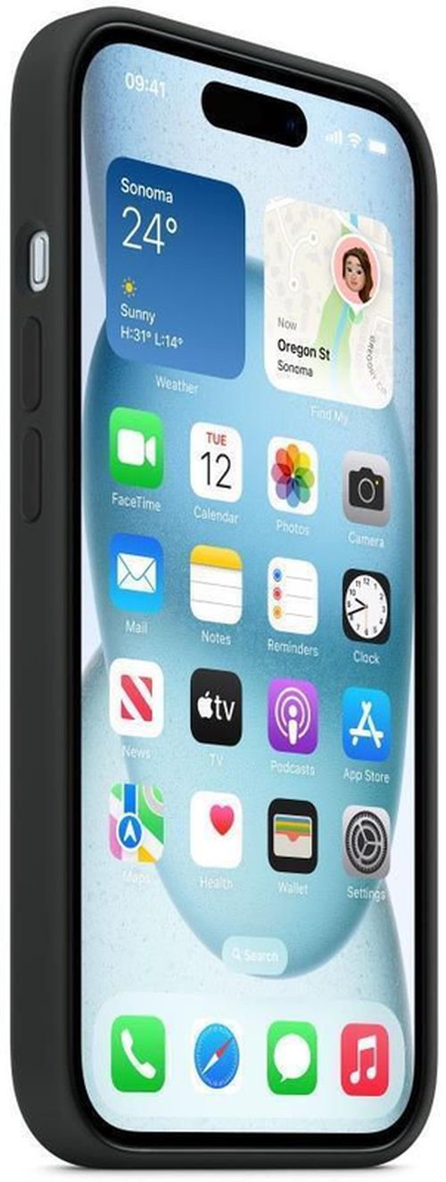 купить Чехол для смартфона Apple iPhone 15 Silicone MagSafe Black MT0J3 в Кишинёве 