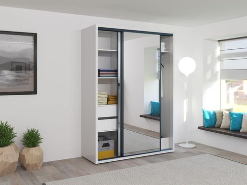 cumpără Dulap Bayro Parma 1600x2250x600 белый, купе în Chișinău 