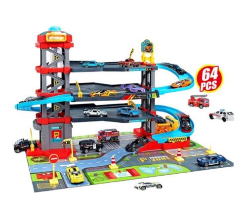 купить Машина Richi (48213) Parcare in set cu masinute в Кишинёве 