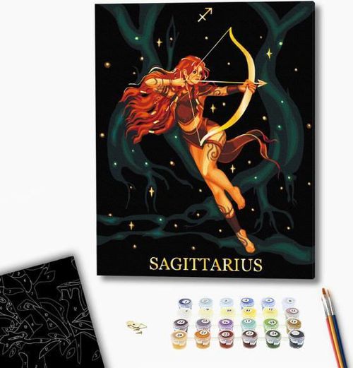 cumpără Tablou pe numere BrushMe BSB0037FC (fără cutie) Săgetător în Chișinău 