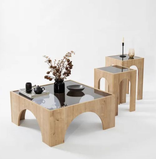 cumpără Măsuţă cafea Trendy Seine, Gri inchis, Stejar în Chișinău 