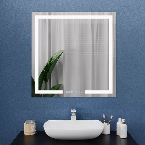 cumpără Oglindă baie Bayro Otto 800x800 LED touch c подогревом, часами и термометром în Chișinău 