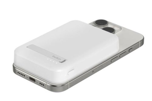 cumpără Acumulator extern USB (Powerbank) Belkin BPD007BTWH 8k Qi2 MagSafe Compatible Powerbank with Kickstand, White în Chișinău 