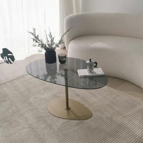 cumpără Măsuţă cafea Trendy Porto, Gri inchis, auriu în Chișinău 