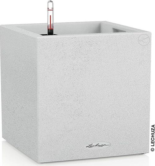 купить Цветочный горшок Lechuza Canto Stone 30 Low, Quartz White в Кишинёве 