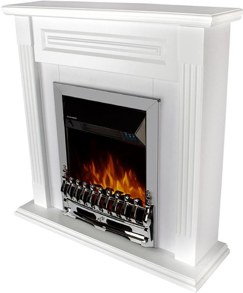 купить Камин электрический ArtFlame Orina & Galileo silver, 900x900x270mm, Alb в Кишинёве 