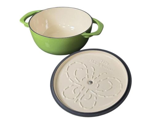cumpără Cratiță M-Cooker ST-174 Cratiță din fontă emailată, Verde, 24cm în Chișinău 