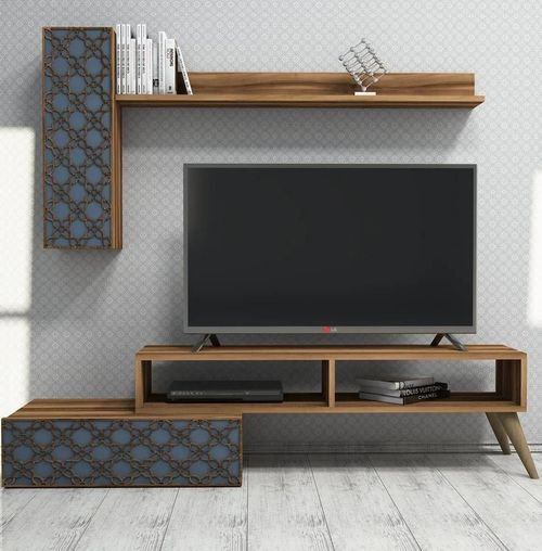 cumpără Set mobilă living Trendy Planeta, Nuc, Calcedonie 150x37x37cm în Chișinău 
