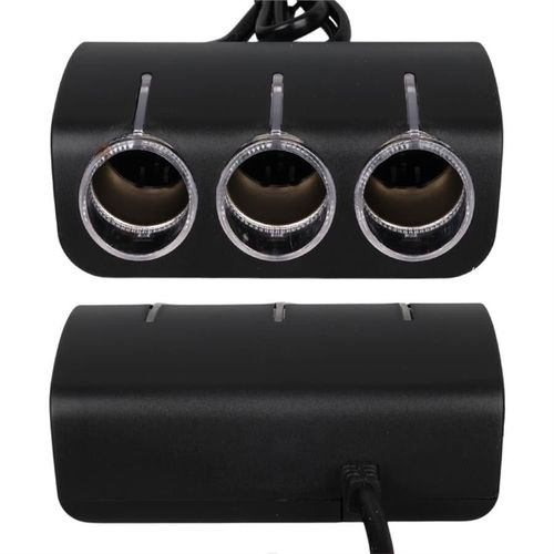 купить Разветвитель для прикуривателя Olesson NO.1521 черный Y15-185, тройник в Кишинёве 