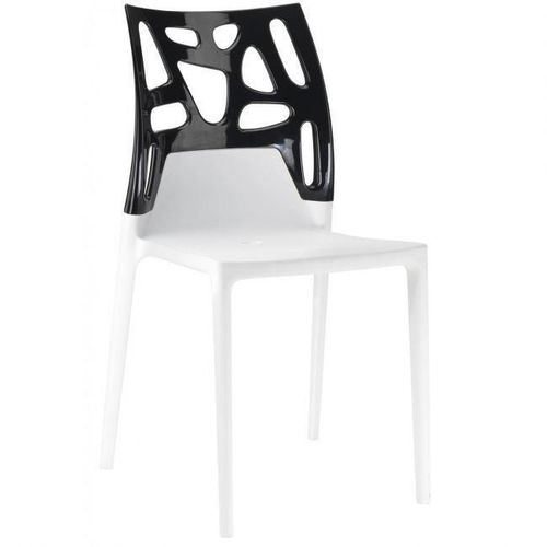 cumpără Scaun Papatya Ego-Rock - back black / seat white în Chișinău 