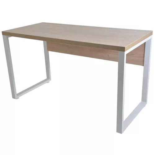 купить Офисный стол Deco B-130 (130 x 68cm) Sonoma+cadru alb в Кишинёве 