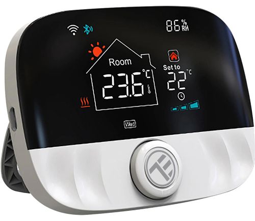 cumpără Senzor de temperatură Tellur TLL331431 Thermostat de ambient WiFi Tellur Smart TSH02 negru în Chișinău 