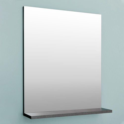 купить Зеркало для ванной Bayro Vega 600x700 бетон чикаго тёмный в Кишинёве 