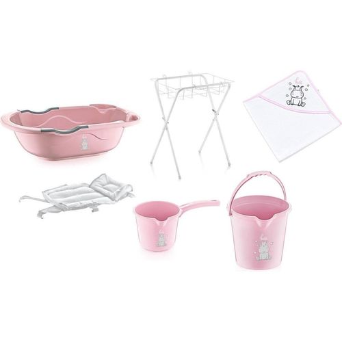 cumpără Cădiță BabyJem 574 Set de baie complet pentru bebelusi cu 6 piese Roz în Chișinău 
