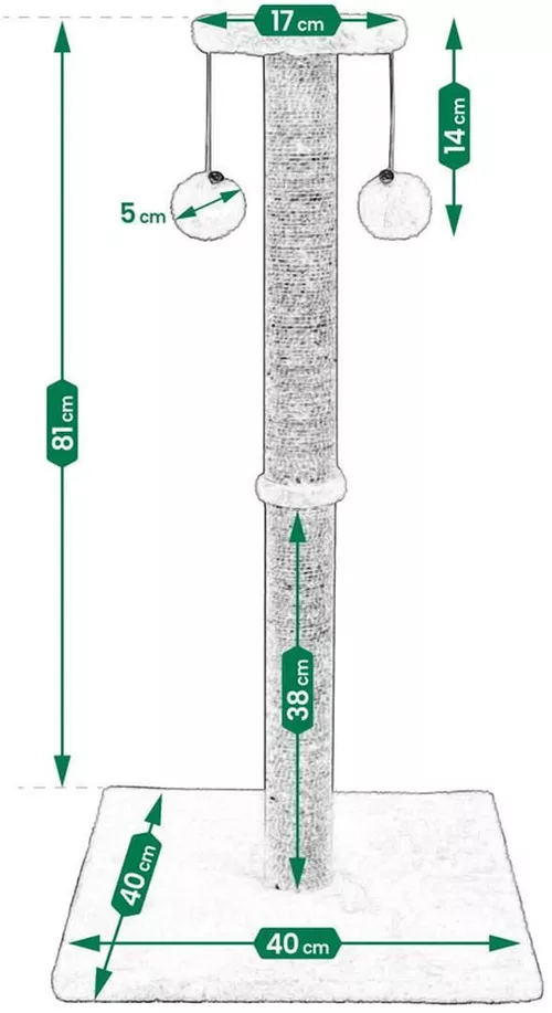 купить Когтеточка Jumi CD-320468 Bej в Кишинёве 