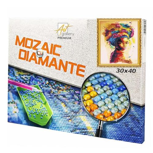 купить Картина по номерам Art Gallery GB86294 Mozaic cu diamante 30x40cm Fata stralucitoare в Кишинёве 