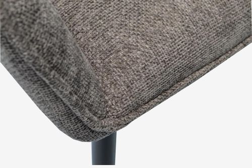 купить Стул Evelin di Costacurta YTC-090 B, UF885-15 (Dark grey) в Кишинёве 