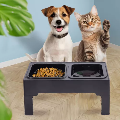 купить Миска для собак и кошек Jumi CD-321144 Set pe suport pliabil, Negru в Кишинёве 