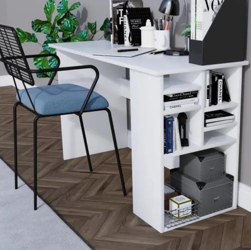 cumpără Masă de birou Trendy Akasya Alb, 120x74x50cm (GTR000995) în Chișinău 