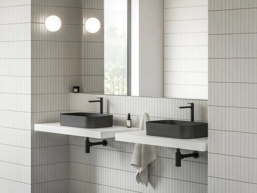 купить Раковина Ravak Ceramic Slim 550 R 55x37x12cm Black matt XJX0D155001 в Кишинёве 
