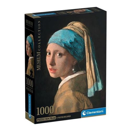 купить Пазл Clementoni Puzzle 1000 Museum Girl W/ Pearl Earring (39967) в Кишинёве 