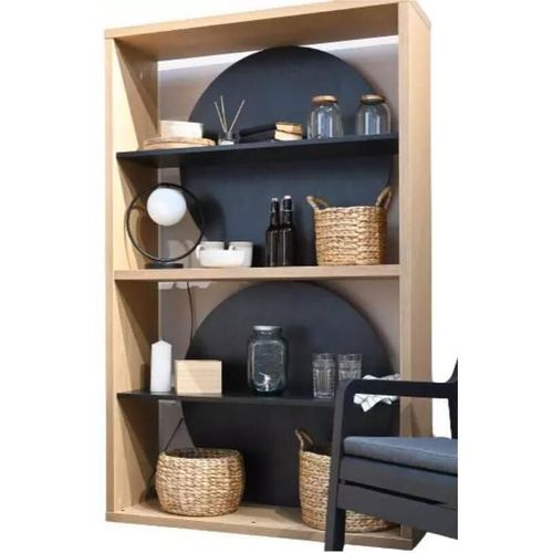 cumpără Raft de birou Fabrik Home Marley дуб каменный/чёрный ясень în Chișinău 