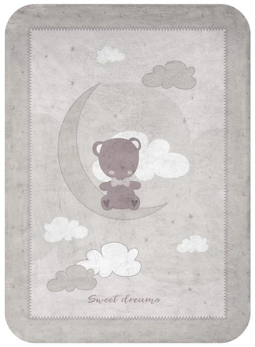 cumpără Lenjerie de pat pentru copii Kikka Boo 31103020163 Paturica super moale Dream Big Beige, 80/110 cm în Chișinău 