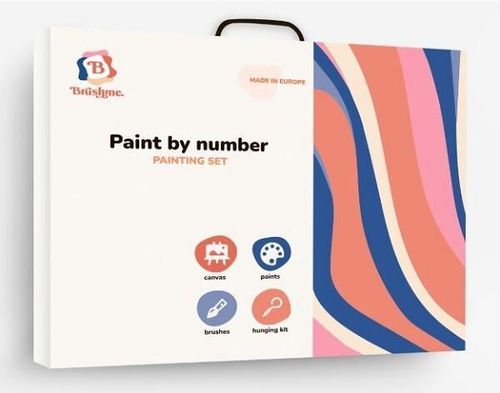 cumpără Tablou pe numere BrushMe BS53929 (în cutie) Câinele de foc în Chișinău 