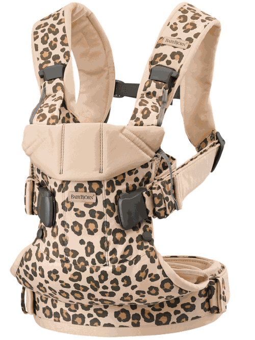 Анатомический рюкзак-кенгуру BabyBjorn One Beige/Leopard 