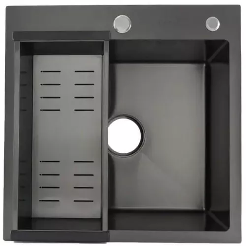 cumpără Chiuvetă bucătărie Gappo GS5050-6 NEAGRA în Chișinău 