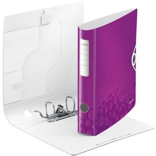 купить Папка для документов Leitz 11070062 Biblioraft Active Wow А4, 65mm, violet в Кишинёве 