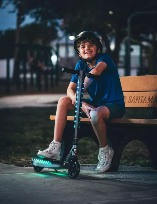 cumpără Trotinetă Razor Electric Power Core E90 Lightshow, Silver în Chișinău 