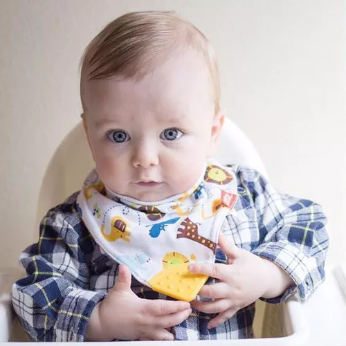 купить Слюнявчики Nuby ID4290 Нагрудник треугольный с прорезывателем в Кишинёве 