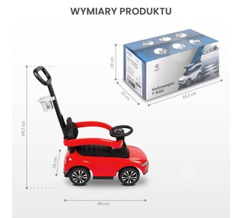 купить Толокар Toyz 2560 VW T-Roc Red в Кишинёве 