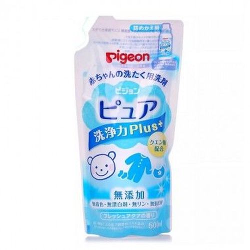 Gel pentru spălarea delicată a hainelor pentru copii Pigeon, fără fosfor și miros, 500 ml, rezervă 