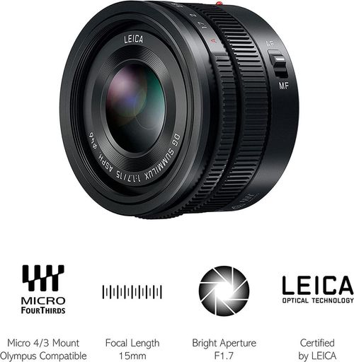 купить Объектив Panasonic H-X015E-K Leica DG Summilux 15mm F1.7 в Кишинёве 