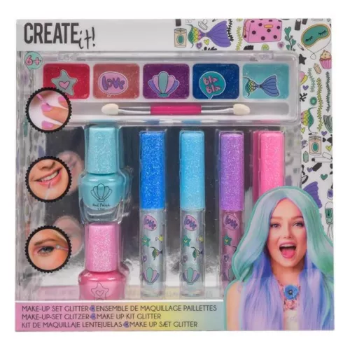 cumpără Set de creație Create it! 84141 Set Machiaj Mermaid, cu sclipici în Chișinău 