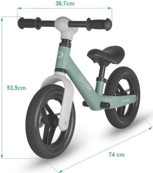купить Велосипед Coccolle First Way Green+Beige, bicicletă fără pedale в Кишинёве 