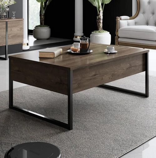 купить Журнальный столик Trendy Lux, Nuc, Negru 74x13,4x98cm в Кишинёве 