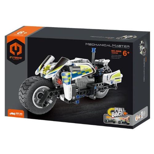 купить Конструктор iM.Master 5806 Motocicletă de poliție, Mechanical Master, cu inerție, 193pcs в Кишинёве 