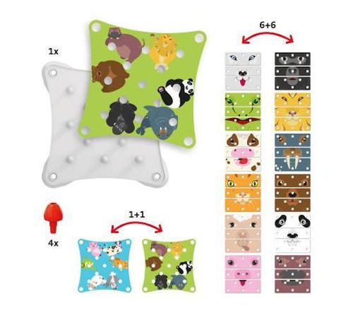 cumpără Puzzle Quercetti QT 322 Guess The Animal Face Puzzle în Chișinău 