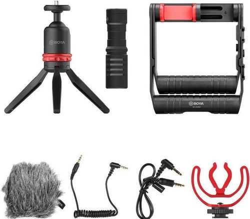 cumpără Microfon Boya BY-VG380 Multifunctional Smartphone Video Kit, Black în Chișinău 